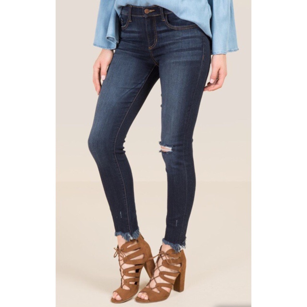 Francesca’s Harper Shark Bite Jeans! (NEVER WORN)